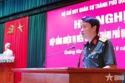 Quảng Ninh: Hiệp đồng triển khai nhiệm vụ diễn tập khu vực ph&ograve;ng thủ th&agrave;nh phố Quảng Ninh năm 2026