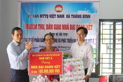 Xây 20 ngôi nhà 'Đại đoàn kết' cho hộ nghèo, cận nghèo