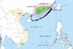 Dự báo thời tiết: Bão số 5 di chuyển ra ngoài Biển Đông