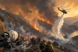 Ô tô gây cháy rừng lớn tại California, lệnh sơ tán khẩn cấp được ban hành