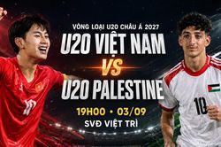 Trực tiếp U20 Việt Nam - U20 Palestine, 19h ngày 3/9: Mệnh lệnh ba điểm