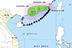 Bão Saudel vượt 23 độ Vĩ Bắc, di chuyển ra ngoài Biển Đông