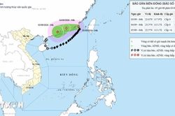 Bão số 5 di chuyển về phía đất liền tỉnh Quảng Đông của Trung Quốc