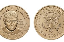 Mỹ phát hành đồng xu 1 USD mang hình Tổng thống Donald Trump