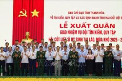 Thanh H&oacute;a: Phấn đấu quy tập 130 h&agrave;i cốt liệt sĩ tại L&agrave;o trong m&ugrave;a kh&ocirc; 2026-2027