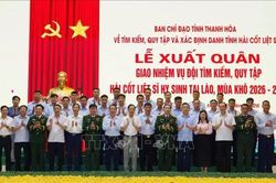Thanh Hóa: Phấn đấu quy tập 130 hài cốt liệt sĩ tại Lào trong mùa khô 2026-2027