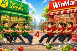 Miếng bánh chục tỷ USD quá hấp dẫn khiến WinCommerce và Bách Hóa Xanh giằng co quyết liệt
