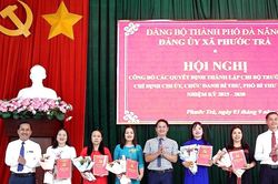 Phước Tr&agrave;, Thăng Điền th&agrave;nh lập mới c&aacute;c tổ chức Đảng trường học