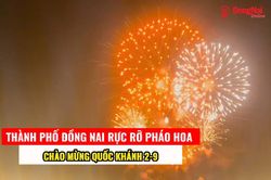 [Video] Thành phố Đồng Nai rực rỡ pháo hoa chào mừng Quốc khánh 2-9