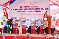 Khởi công Dự án Nâng cấp, mở rộng đường Nguyễn Thái Học, phường Trảng Dài