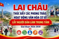 Lai Châu thúc đẩy các phong trào, hoạt động văn hóa cơ sở lấy người dân làm trung tâm giai đoạn 2026–2030