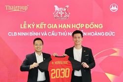 Hoàng Đức gia hạn với Ninh Bình đến 2030 trước mùa V-League mới