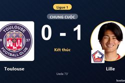 Hạ Toulouse 1-0, Lille áp sát nhóm đầu Ligue 1 đẩy đối thủ xuống áp chót