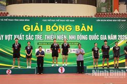Bế mạc Giải Bóng bàn các cây vợt xuất sắc trẻ, thiếu niên, nhi đồng quốc gia năm 2026