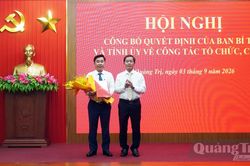 C&ocirc;ng bố c&aacute;c quyết định của Ban B&iacute; thư v&agrave; Tỉnh ủy về c&ocirc;ng t&aacute;c c&aacute;n bộ