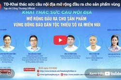 Khai thác sức cầu nội địa, mở rộng đầu ra cho sản phẩm vùng đồng bào dân tộc thiểu số và miền núi
