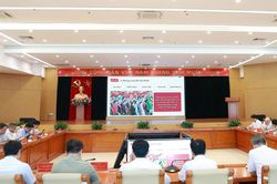 Đảng ủy Bộ X&acirc;y dựng kết nối Hội nghị to&agrave;n quốc qu&aacute;n triệt c&aacute;c nghị quyết của Bộ Ch&iacute;nh trị