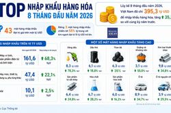 Xuất nhập khẩu 8 th&aacute;ng đầu năm 2026 thiết lập đỉnh mới