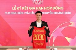 Tiền vệ Nguyễn Hoàng Đức ký hợp đồng mới, tiếp tục dẫn dắt Ninh Bình đến năm 2030