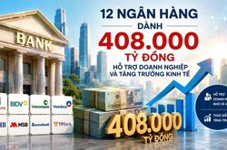 12 ngân hàng dành 408.000 tỷ đồng hỗ trợ doanh nghiệp và tăng trưởng kinh tế