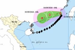 Bão số 5 Saudel giật cấp 11 đi ra ngoài Biển Đông