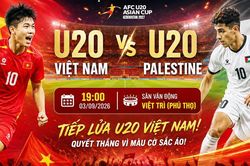 U20 Việt Nam vs U20 Palestine (19h00 ngày 3/9): Tìm cơ hội trong khe hẹp
