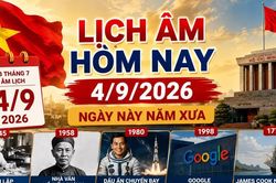 Lịch âm hôm nay 4/9/2026: Ngày 23 tháng 7 có gì đặc biệt?