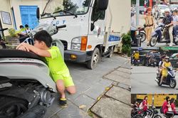 Bài học đầu năm học mới: đến trường muộn vì bố mẹ bị xử phạt do 'quên' không đội mũ bảo hiểm cho con