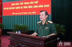 Quân khu 9: Sinh hoạt đối thoại dân chủ tại Vĩnh Long
