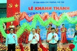 Phường Phú Thọ khánh thành trường tiểu học trên 61 tỷ đồng