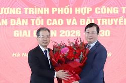 Tòa án nhân dân tối cao và VTV ký kết chương trình phối hợp công tác giai đoạn 2026-2030