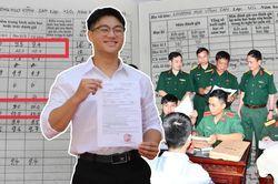Thủ khoa Học viện Quân y học bạ nhiều môn 10 phẩy làm thủ tục nhập học