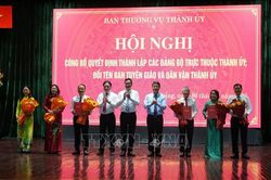 Công bố quyết định thí điểm thành lập 2 Đảng bộ trực thuộc Thành ủy Đà Nẵng