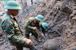Khai quật, thu hồi thành công quả bom nặng khoảng 300kg tại đường Cầu Đất, Hải Phòng