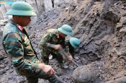 Khai quật, thu hồi thành công quả bom nặng khoảng 300kg tại đường Cầu Đất, Hải Phòng