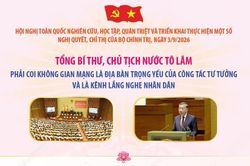 Tổng Bí thư, Chủ tịch nước Tô Lâm: Phải coi không gian mạng là địa bàn trọng yếu của công tác tư tưởng và là kênh lắng nghe Nhân dân