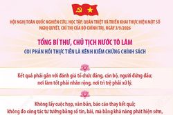 Tổng Bí thư, Chủ tịch nước Tô Lâm: Coi phản hồi thực tiễn là kênh kiểm chứng chính sách