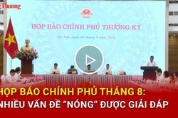 Họp báo Chính phủ tháng 8: Nhiều vấn đề 'nóng' được giải đáp