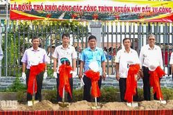 Óc Eo khởi công 3 công trình giao thông hơn 24 tỷ đồng