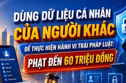 [Infographic] - Mức xử phạt hành vi sử dụng dữ liệu cá nhân của người khác để thực hiện hành vi trái pháp luật
