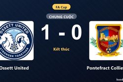 Ossett United giành chiến thắng tối thiểu trước Pontefract Collieries tại FA Cup