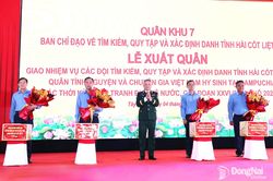 Xuất quân làm nhiệm vụ tìm kiếm, quy tập hài cốt liệt sĩ tại Campuchia