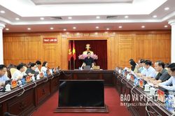 Ban Thường vụ Tỉnh ủy tổ chức hội nghị kỳ thứ mười