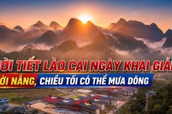 Thời tiết Lào Cai ngày khai giảng: Trời nắng, chiều tối có thể mưa dông