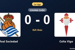 Thống kê trận đấu Real Sociedad 0-0 Celta Vigo: Trận hòa không bàn thắng