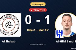 TRỰC TIẾPTrực tiếp Al Shabab vs Al-Hilal Saudi FC: Al-Hilal Saudi FC mở tỷ số