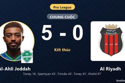 Đè bẹp Al Riyadh 5-0, Al-Ahli Jeddah vươn lên giữa bảng xếp hạng Pro League