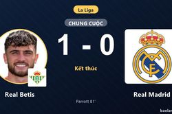 Hạ gục Real Madrid, Real Betis vươn lên giữa bảng xếp hạng La Liga