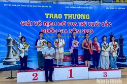 Ninh Bình giành 12 Huy chương tại Giải Vô địch Cờ vua trẻ xuất sắc Quốc gia năm 2026