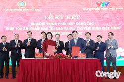 TANDTC và VTV ký kết chương trình phối hợp công tác giai đoạn 2026 - 2030